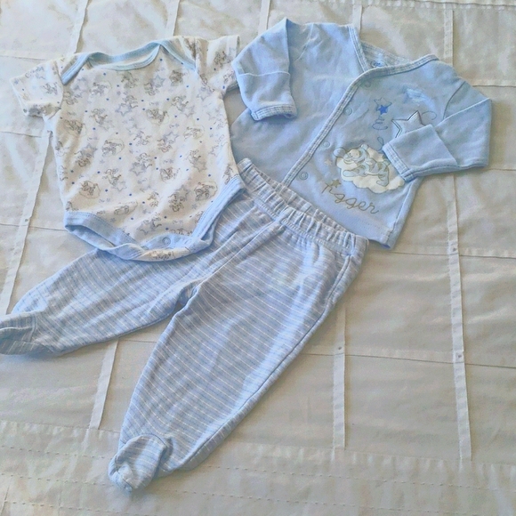Disney Other - 💙 DISNEY BABY Tigger 3pc set size 0-3 months